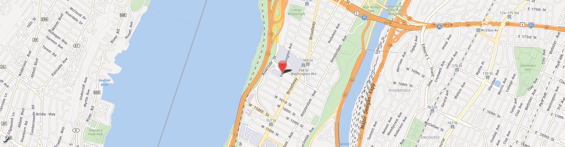 Location Map: 130 Fort Washington Avenue New York, NY 10032